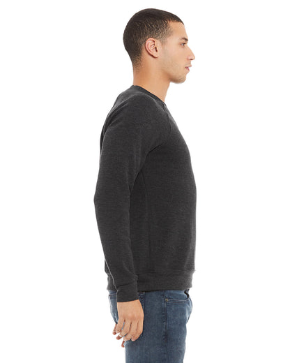 BELLA + CANVAS Unisex Sponge Fleece Crewneck Sweatshirt 3901 #color_DARK GRY HEATHER