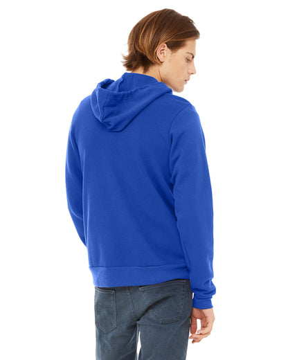 BELLA + CANVAS Unisex Sponge Fleece Full-Zip Hooded Sweatshirt 3739 #color_TRUE ROYAL