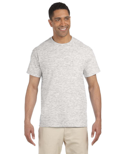 Gildan Adult Ultra Cotton®Pocket T-Shirt G230 #color_ASH GREY