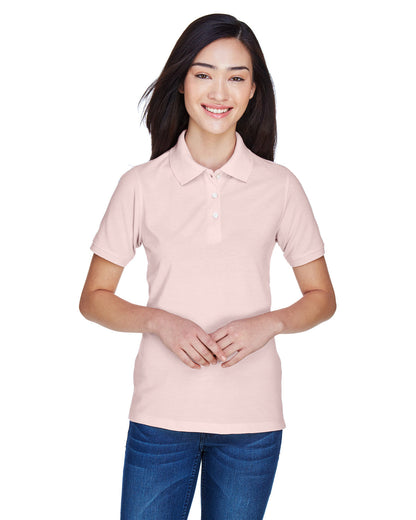 Harriton Ladies' Easy Blend™ Polo M265W #color_BLUSH