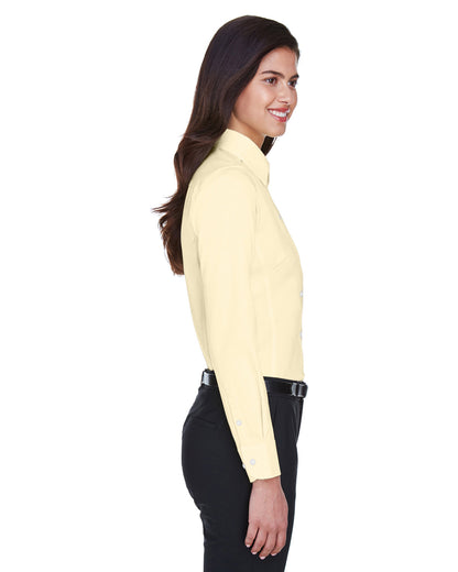 Devon & Jones Ladies' Crown Collection® Solid Stretch Twill Woven Shirt DG530W #color_TRANSPRNT YELLOW