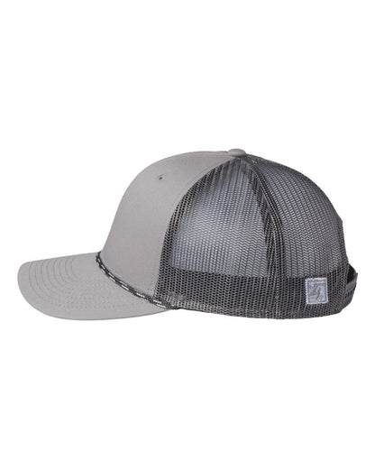 The Game Everyday Rope Trucker Cap GB452R #color_Light Grey/ Charcoal