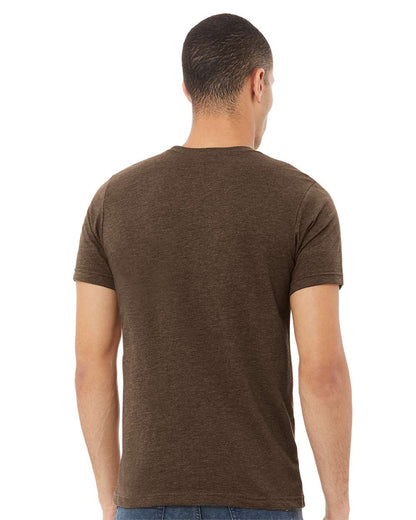 BELLA + CANVAS CVC Jersey Tee 3001CVC #colormdl_Heather Brown