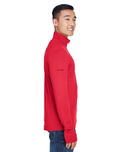 Marmot Men's Harrier Half-Zip Pullover 900708 #color_TEAM RED