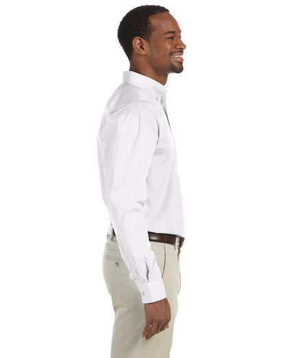 Harriton Men's Tall Essential Poplin M510T #color_WHITE