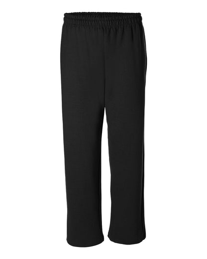 Gildan Heavy Blend™ Open-Bottom Sweatpants 18400 #color_Black