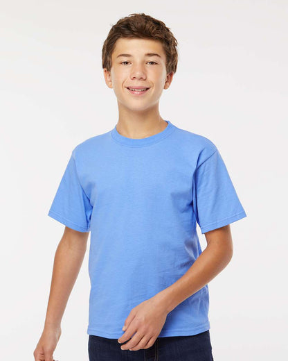 M&O Youth Gold Soft Touch T-Shirt 4850 #colormdl_Carolina Blue