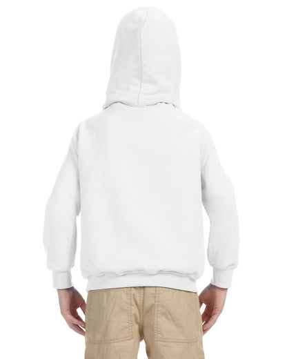 Gildan Youth Heavy Blend™ Hooded Sweatshirt G185B #color_WHITE