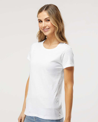 M&O Women's Gold Soft Touch T-Shirt 4810 #colormdl_White