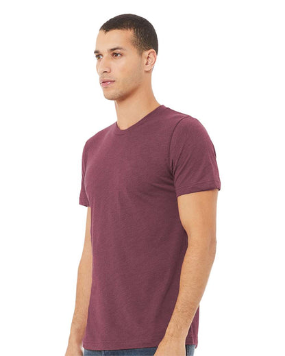 BELLA + CANVAS Triblend Tee 3413 #colormdl_Maroon Triblend