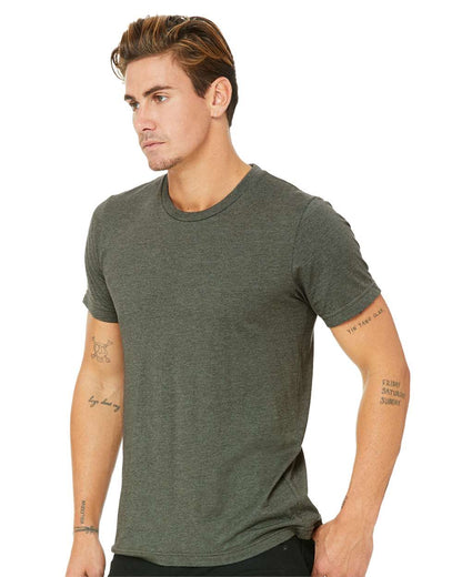 BELLA + CANVAS CVC Jersey Tee 3001CVC #colormdl_Heather Military Green