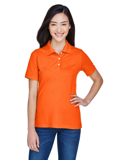 Harriton Ladies' Easy Blend™ Polo M265W #color_TEAM ORANGE