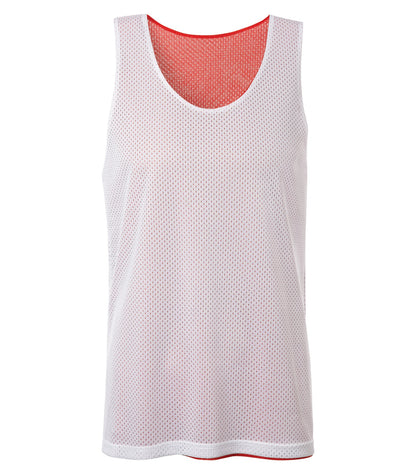 Atc Pro Mesh Reversible Tank Top S3524 #color_TrueRed/White