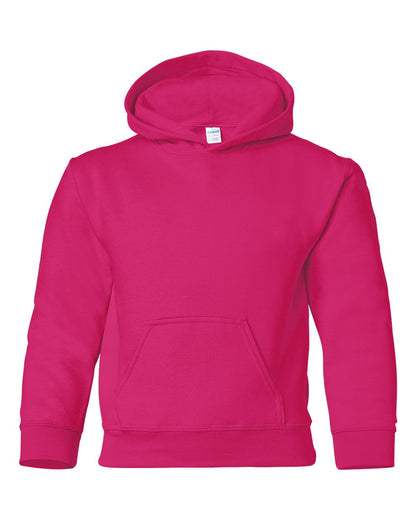 Gildan Heavy Blend™ Youth Hooded Sweatshirt 18500B #color_Heliconia