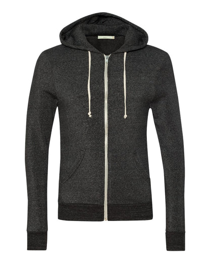 Alternative Rocky Eco-Fleece Full-Zip Hoodie 9590 #color_Eco Black