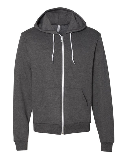 American Apparel Flex Fleece Full-Zip Hoodie F497 #color_Dark Heather Grey
