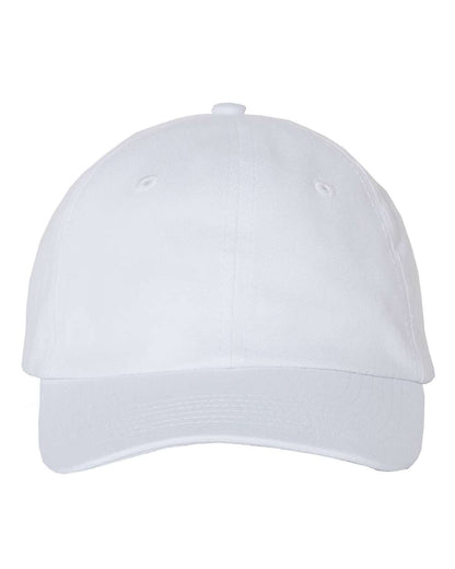 Valucap Small Fit Bio-Washed Dad Hat VC300Y #color_White