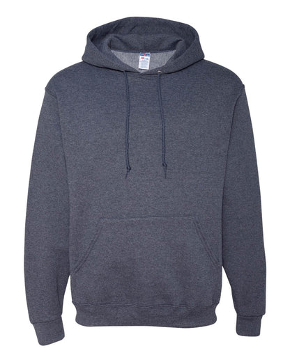 JERZEES NuBlend® Hooded Sweatshirt 996MR #color_Vintage Heather Navy