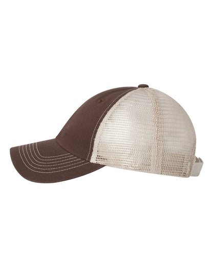 Sportsman Contrast-Stitch Mesh-Back Cap 3100 #color_Brown/ Stone