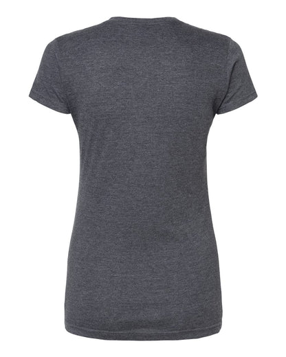 M&O Women's Fine Jersey T-Shirt 4513 #color_Heather Charcoal