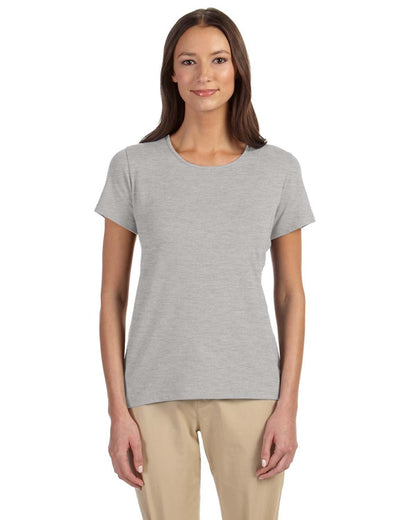 Devon & Jones Ladies' Perfect Fit™ Shell T-Shirt DP182W #color_GREY HEATHER