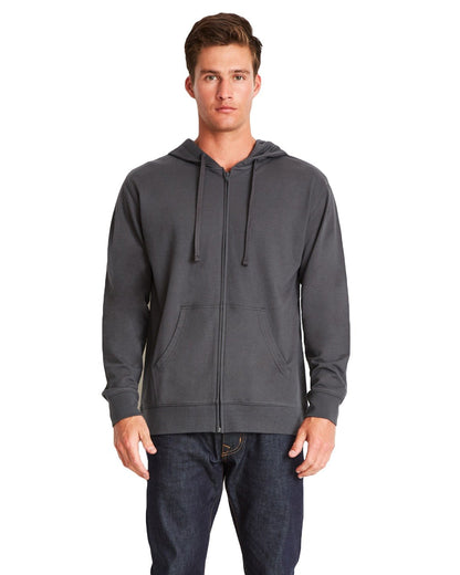 Next Level Apparel Adult Laguna French Terry Full-Zip Hooded Sweatshirt 9601 #color_HVY MTL