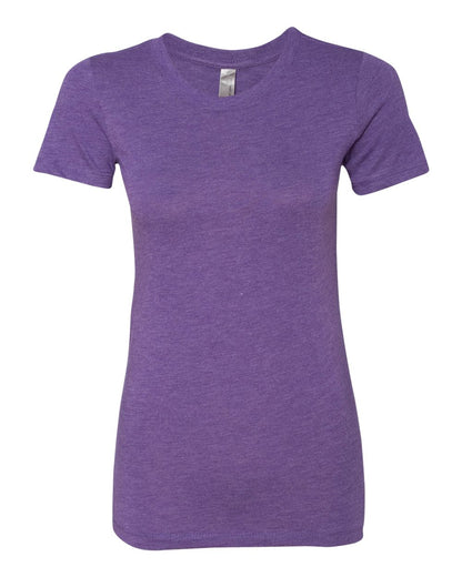 Next Level Ladies' Triblend Crew 6710 #color_Purple Rush