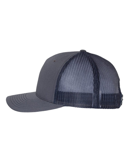 Richardson Five-Panel Trucker Cap 112FP #color_Ombre Blue/ Navy