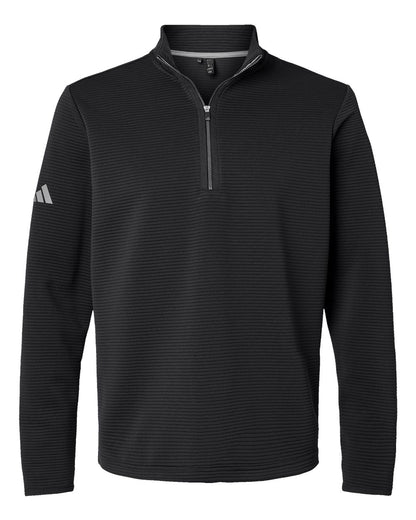 Adidas Spacer Quarter-Zip Pullover A588 #color_Black