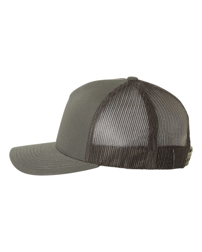 YP Classics Five-Panel Retro Trucker Cap 6506 #color_Charcoal