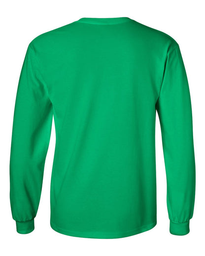 Gildan Ultra Cotton® Long Sleeve T-Shirt 2400 #color_Irish Green