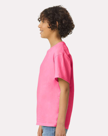 Gildan Ultra Cotton® Youth T-Shirt 2000B #colormdl_Safety Pink