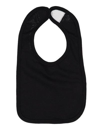 Rabbit Skins Infant Premium Jersey Bib 1005 #color_Black
