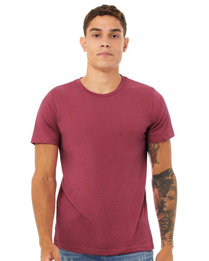 BELLA + CANVAS CVC Jersey Tee 3001CVC #colormdl_Heather Raspberry