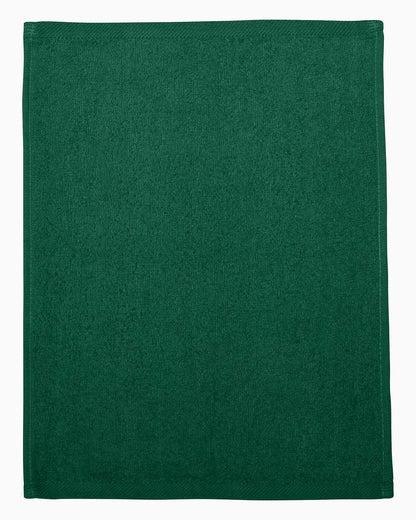 Q-Tees Hemmed Fingertip Towel T600 #color_Forest