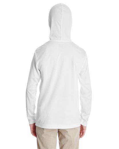 Team 365 Youth Zone Performance Hooded T-Shirt TT41Y #color_WHITE