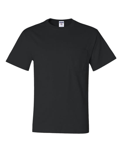 JERZEES Dri-Power® 50/50 Pocket T-Shirt 29MPR #color_Black