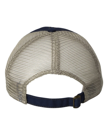 Sportsman Bounty Dirty-Washed Mesh-Back Cap 3150 #color_Navy/ Khaki
