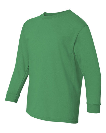 Gildan Heavy Cotton™ Youth Long Sleeve T-Shirt 5400B #color_Irish Green