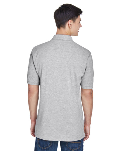 Harriton Men's Tall Easy Blend™ Polo M265T #color_GREY HEATHER