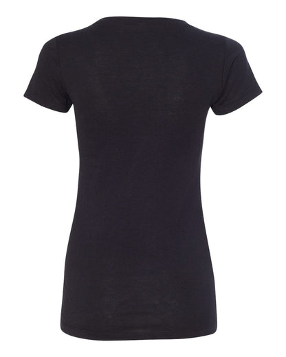 BELLA + CANVAS Women's Triblend Tee 8413 #color_Solid Black Triblend