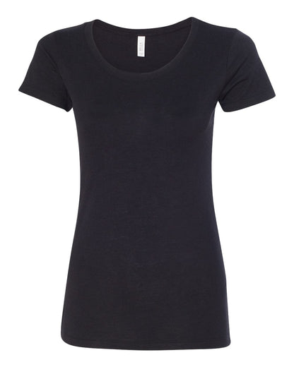 BELLA + CANVAS Women's Triblend Tee 8413 #color_Solid Black Triblend