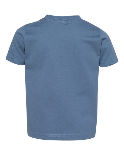 Rabbit Skins Toddler Fine Jersey Tee 3321 #color_Indigo