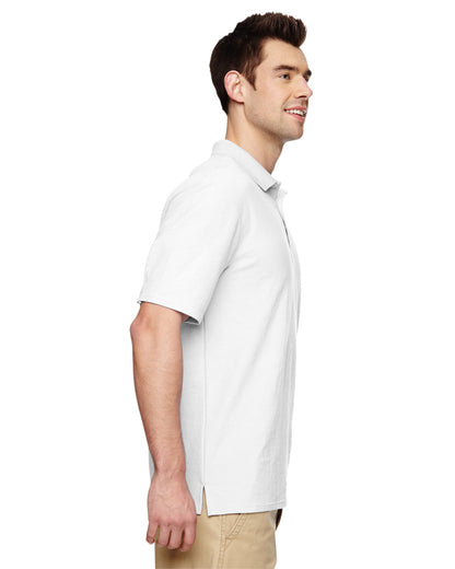 Gildan Adult Double Piqué Polo G728 #color_WHITE