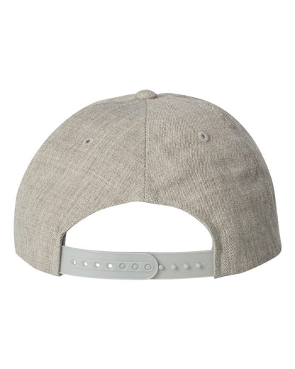 YP Classics Premium Five-Panel Snapback Cap 5089M #color_Heather Grey