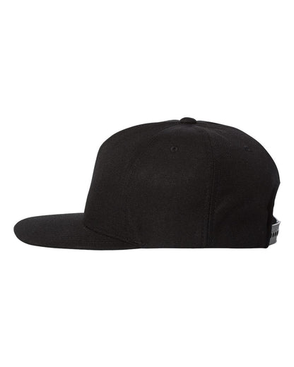 YP Classics Premium Five-Panel Snapback Cap 5089M #color_Black