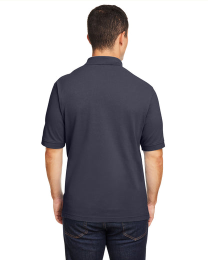 Harriton Men's Short-Sleeve Polo M200 #color_NAVY