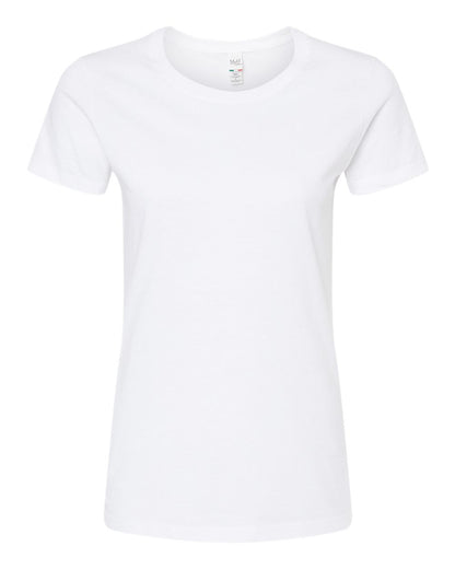 M&O Women's Gold Soft Touch T-Shirt 4810 #color_White