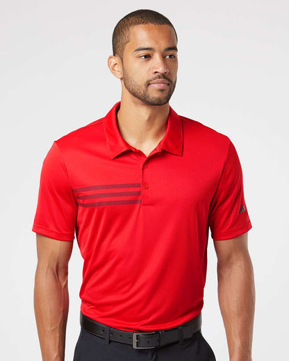 Adidas 3-Stripes Chest Polo A324 #colormdl_Collegiate Red/ Black