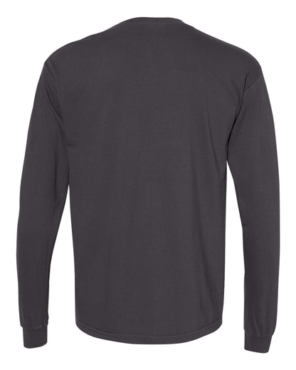 Comfort Colors Garment-Dyed Heavyweight Long Sleeve T-Shirt 6014 #color_Graphite